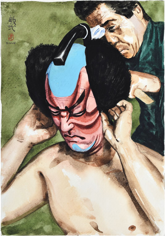 Paul Binnie “Jitsukawa Enjaku III as Otokonosuke” artwork