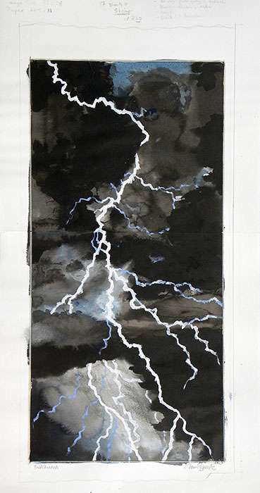 Paul Binnie “Lightning” Watercolour thumbnail