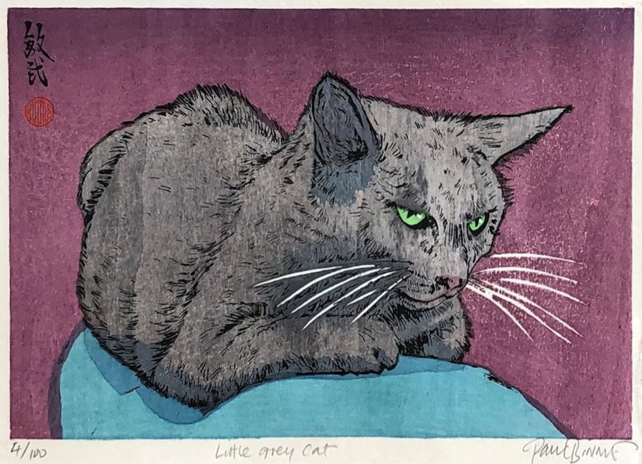 Paul Binnie “Little Grey Cat” artwork