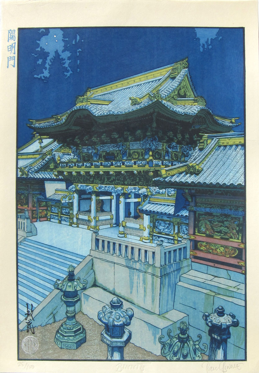 Paul Binnie “Night view of Yōmeimon Gate” artwork