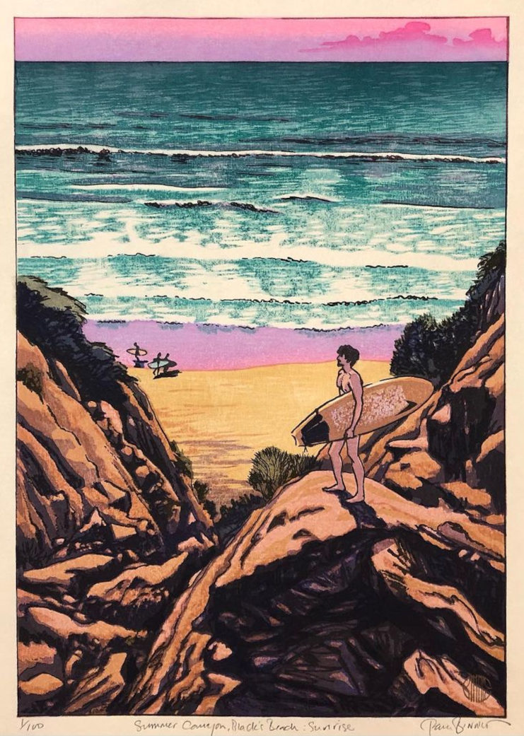Paul Binnie “Summer Canyon, Black's Beach: Sunrise” artwork