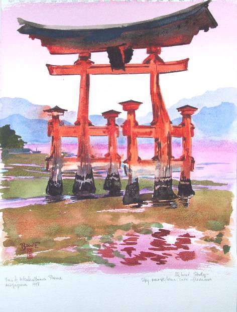 Paul Binnie “The Torii Gate at Miyajima” 1998 thumbnail